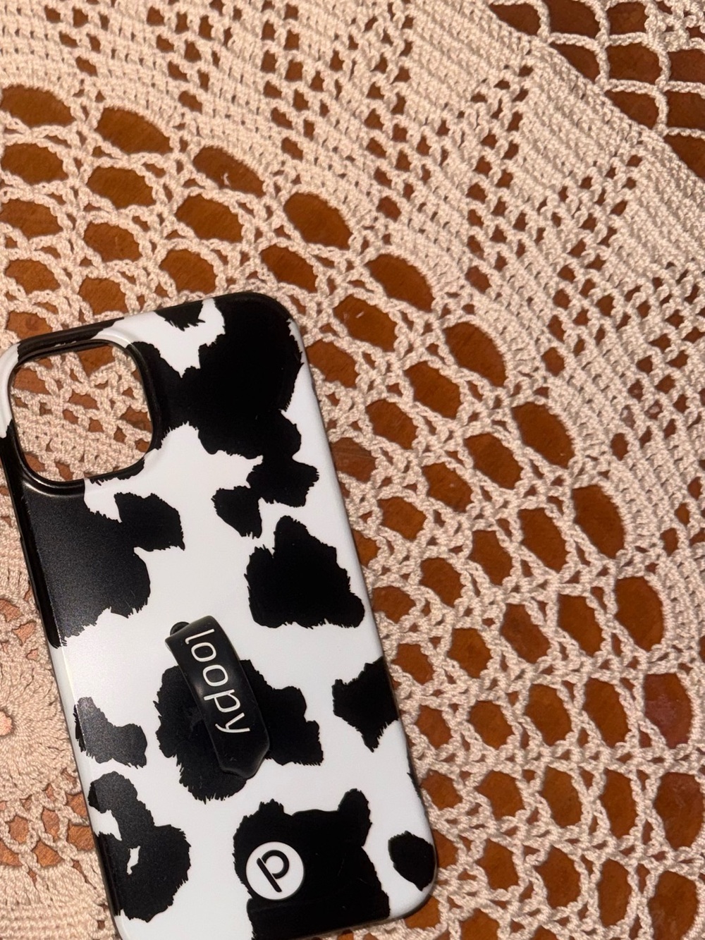 Loopy cow print case iPhone 11/XR